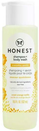 The Honest Co. Sweet Orange Vanilla Shampoo + Body Wash