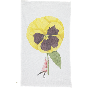 Laura Stoddart In Bloom Tea Towel - Pansy