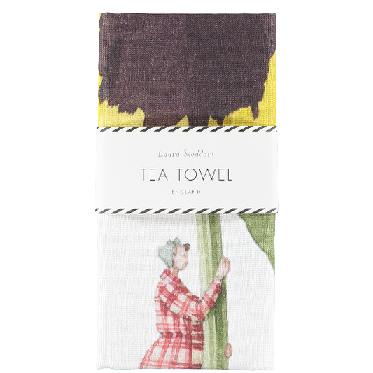 Laura Stoddart In Bloom Tea Towel - Pansy