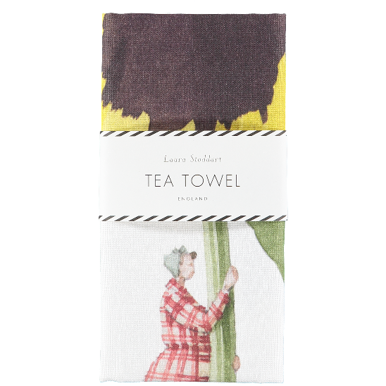 Laura Stoddart In Bloom Tea Towel - Pansy