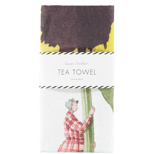 Laura Stoddart In Bloom Tea Towel - Pansy