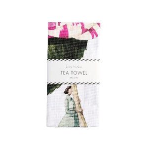 Laura Stoddart In Bloom Tea Towel - Camellia