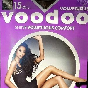 Voodoo Black Magic Voluptuous Shine Pantyhose Size 2 ea