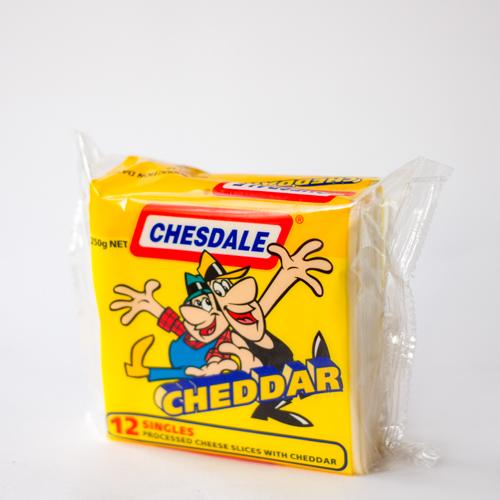 Chesdale Cheese Slices Cheddar 250g