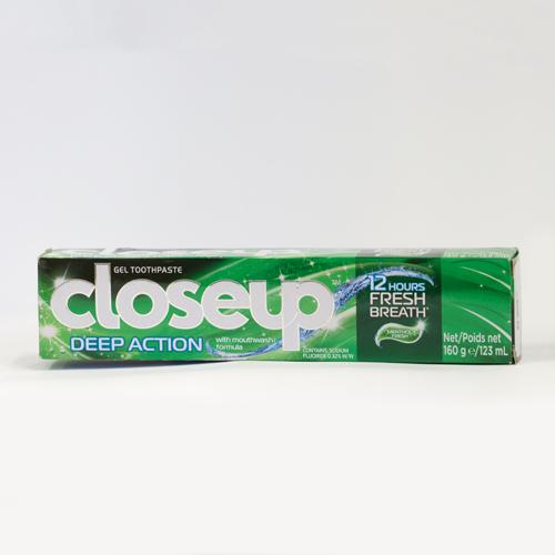 Close Up Menthol Fresh Gel Toothpaste - 160g