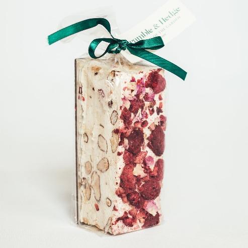 Bramble&Hedge Raspberry & Vanilla Bean Nougat Bar 150g