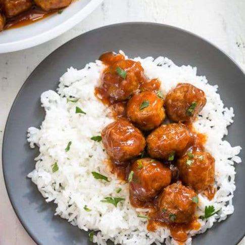 Dinner Tonight BBQ Meatballs on Rice  4 - 6 Serve