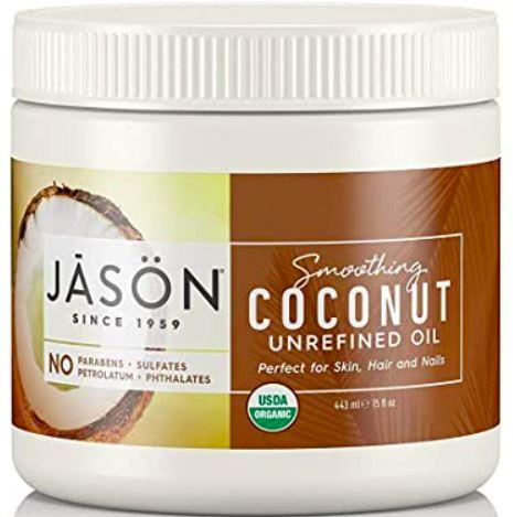 Jason Smoothing Coconut Unrefined Oil, 15 fl oz