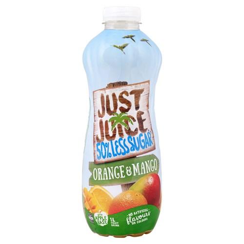 Just Juice Less Sugar 1L - Orange & Mango