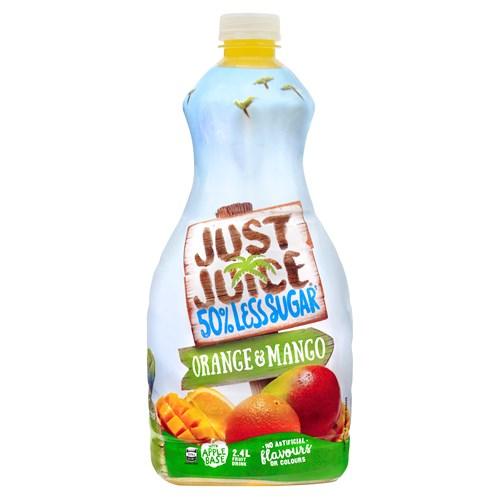 Just Juice Less Sugar 2.4L - Orange & Mango