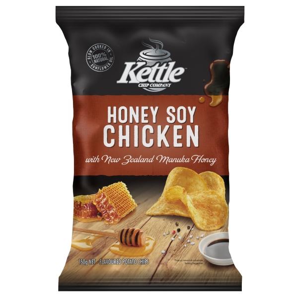 Kettle Chip Company Honey Soy Chicken Potato Chips 150g