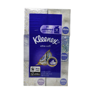 Kleenex Ultra Soft 3 Ply Tissue Square Box