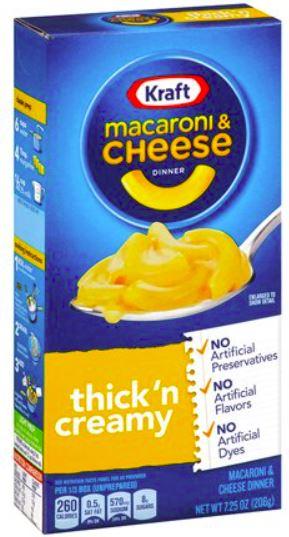 Kraft Thick 'n Creamy Mac & Cheese Box