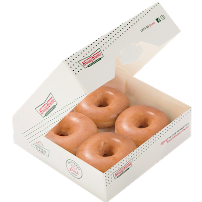 Krispy Kreme Donut 4 pk Frozen