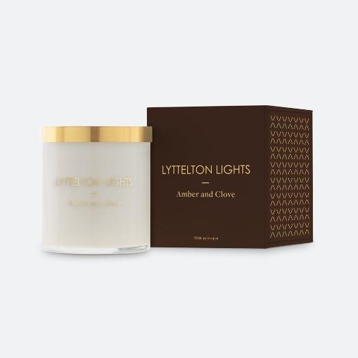 Lyttelton Lights Amber and Clove Candle - Medium