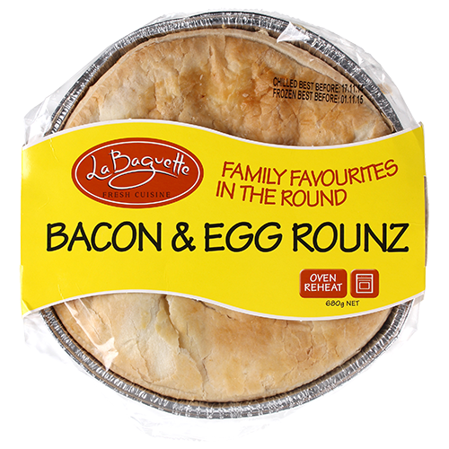 La Baguette Bacon & Egg Rounz 680g