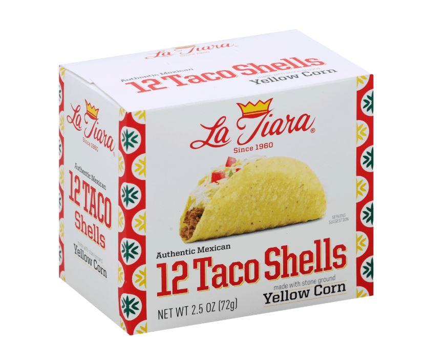 La Tiara Yellow Corn Taco Shells 12 ct