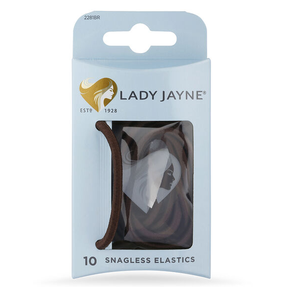 Lady Jayne 2281BK Elastics Snagless Black 10 Pack