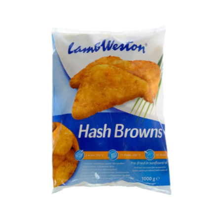 Lamb Weston Frozen Triangle Hash Browns 1kg