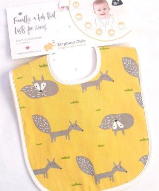 Elephant Ollie Small Binding Bib ea