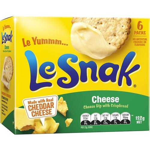 Le Snak Cheese 132g/6pk