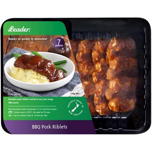 Leader BBQ Pork Riblets Boneless 7pk