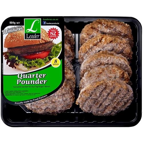 Leader Quarter Pounder Patties 8pk