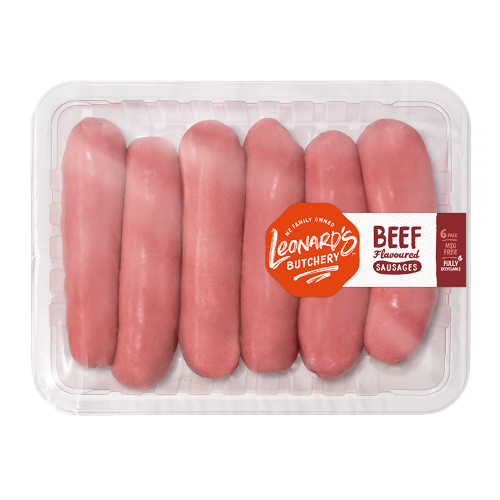 Beef Flavoured Sausages 6 pack