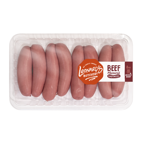 Beef Flavoured Sausages 8 pack
