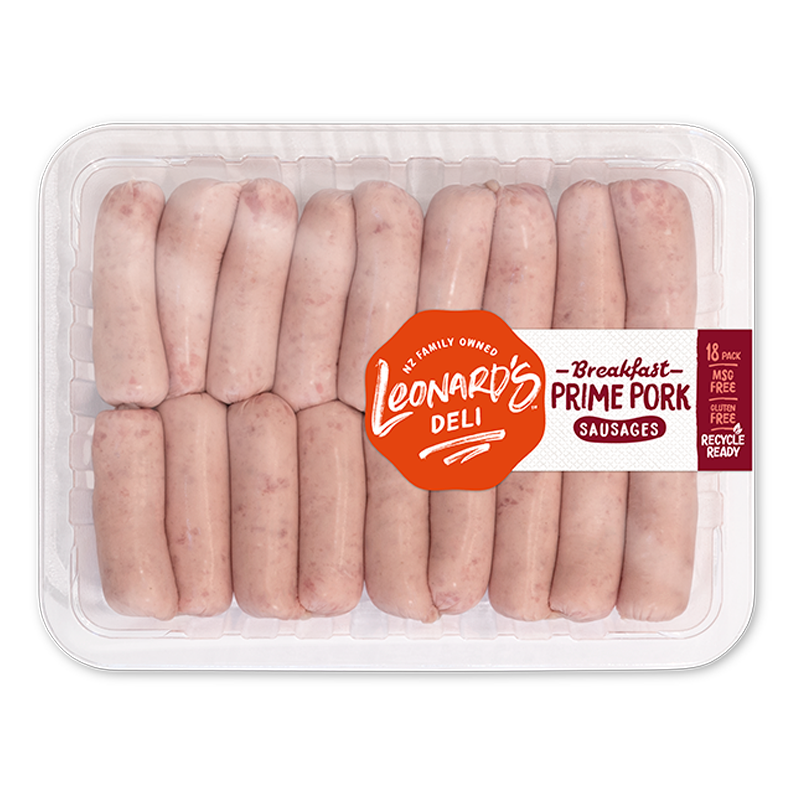 Pork Flavoured Breakfast Sausage 18 pk
