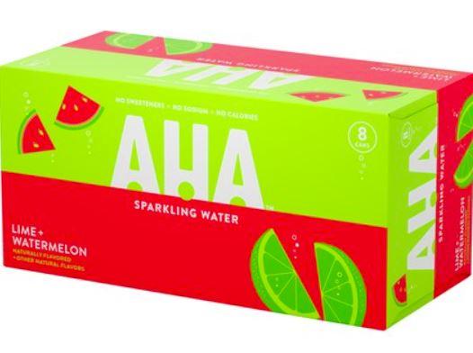 AHA Lime + Watermelon Sparkling Water 8 pk/12 fl oz