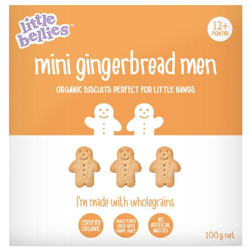 Little Bellies Mini Gingerbread Men 100g