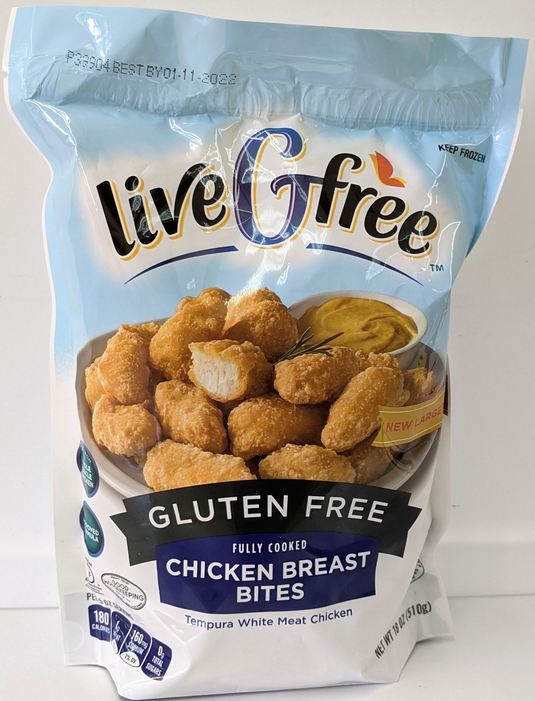 Live G Free Gluten Free Fully Cooked Chicken Breast Bites 18 oz