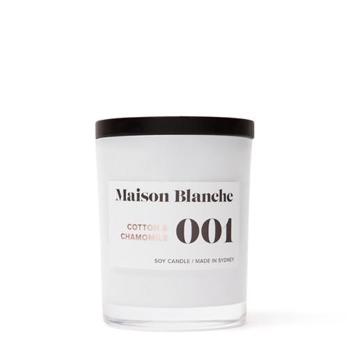 Maison Blanche 001 Cotton & Chamomile / Medium Candle