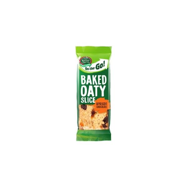 Mother Earth OnTheGo BakedOatySlice Single Apricot Choc 60g