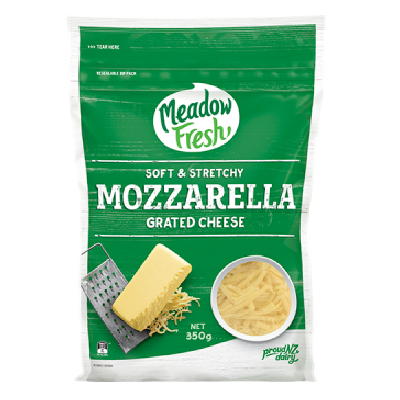 Meadowfresh Cheese Grated Mozzarella 350gm