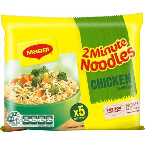 Maggi 2-Min Noodles Chicken 5x72g