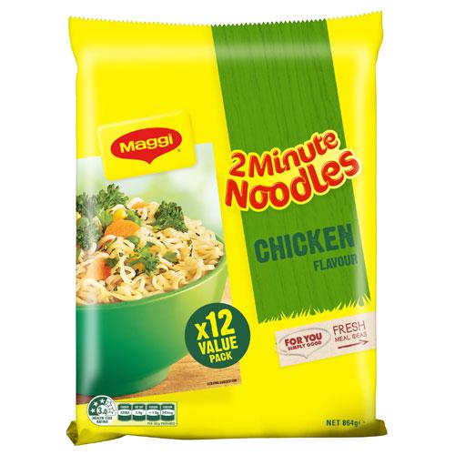 Maggi 2-MIN Noodles Chicken 12/pk