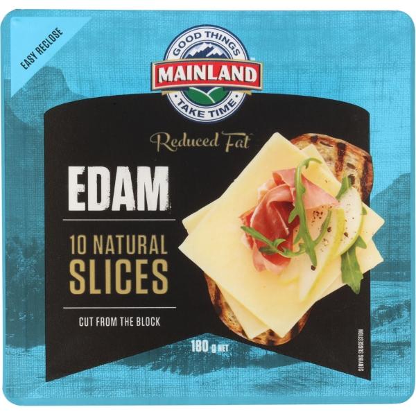 Mainland Cheese Edam Natural Cheese Slices 180g