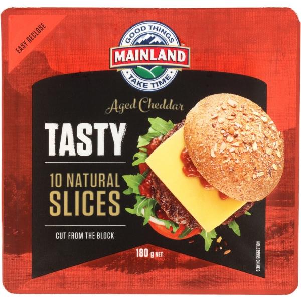 Mainland Cheese Tasty Natural Cheese Slices 180g