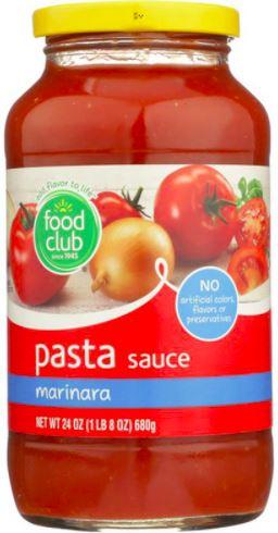 Food Club Marinara Pasta Sauce 24oz