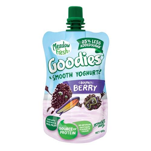 Meadow Fresh Yoghurt Goodies Berry Pouch 100g