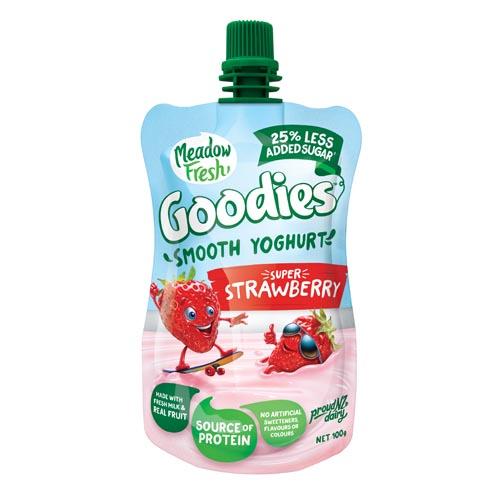 Meadow Fresh Yoghurt Goodies Strawberry Pouch 100g