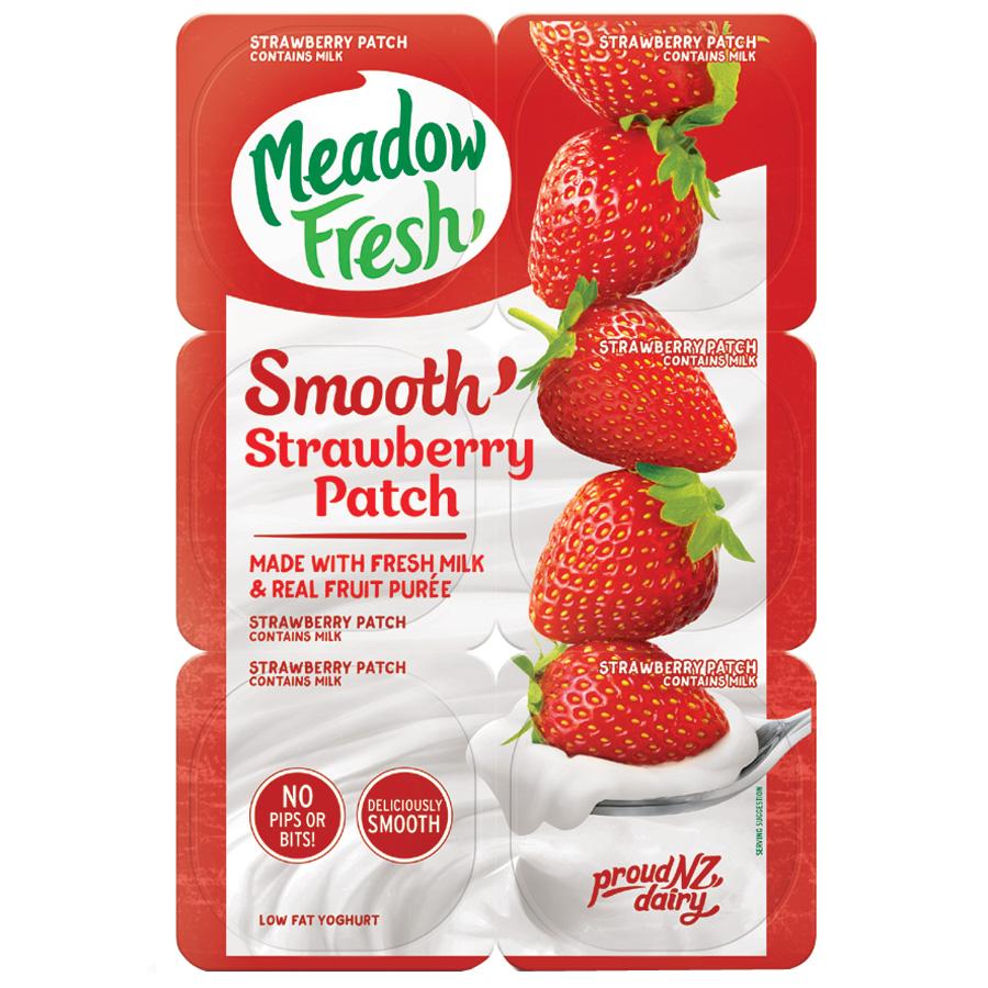 Meadow Fresh Yoghurt Smooth Straw Patch 12pk