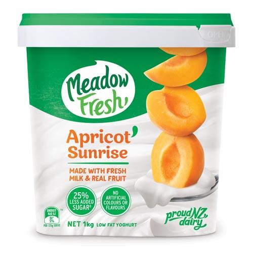 Meadow Fresh Yoghurt Apricot Sunrise 1kg