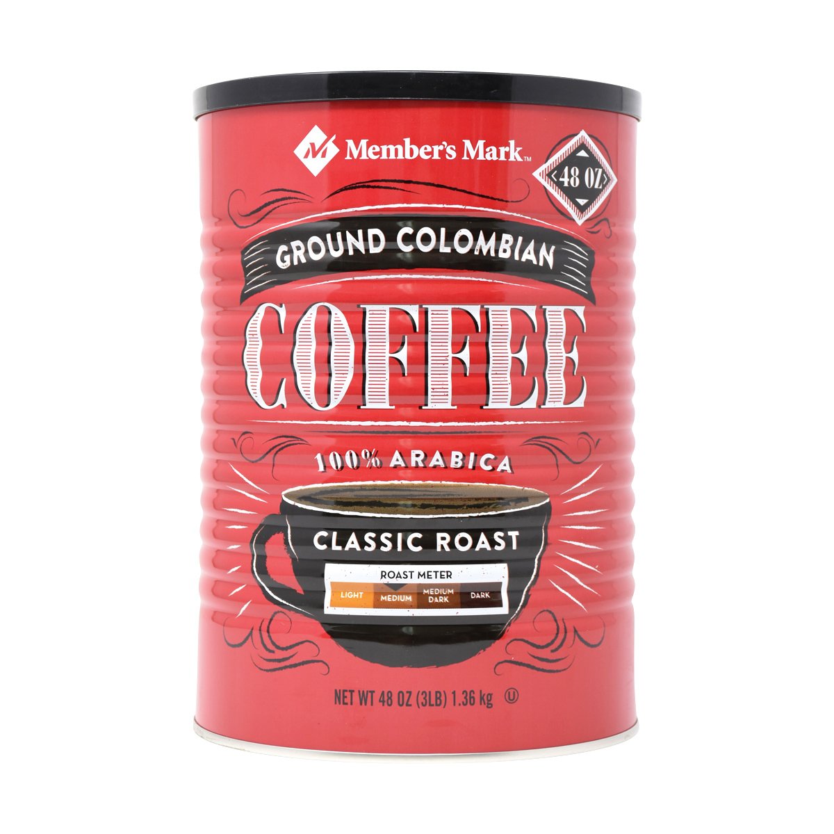 Member’s Mark Classic Roast Colombian Ground Coffee 48oz