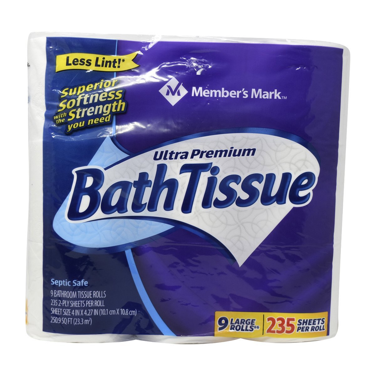 Member's Mark Ultra Premium Soft and Strong Bath Tissue, 2-Ply Large Roll Toilet Paper 9ct