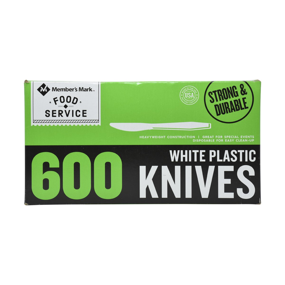 Member's Mark Food Service White Plastic Knives