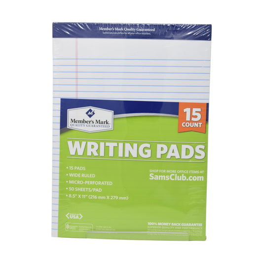 Member's Mark White Writing Pads