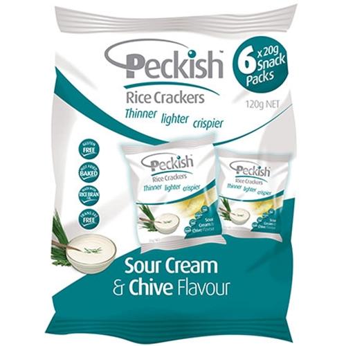 Peckish Sour Cream & Chives Snack Pack 120g